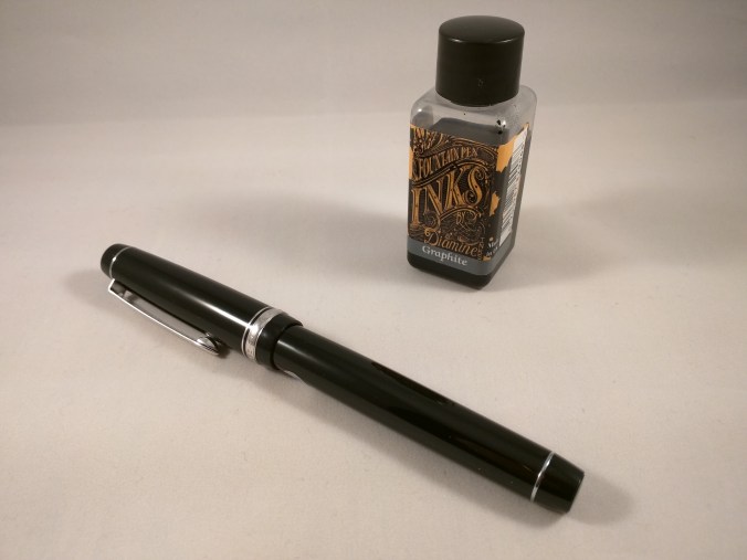 Diamine Graphite bottle and Pilot Custom Heritage 91