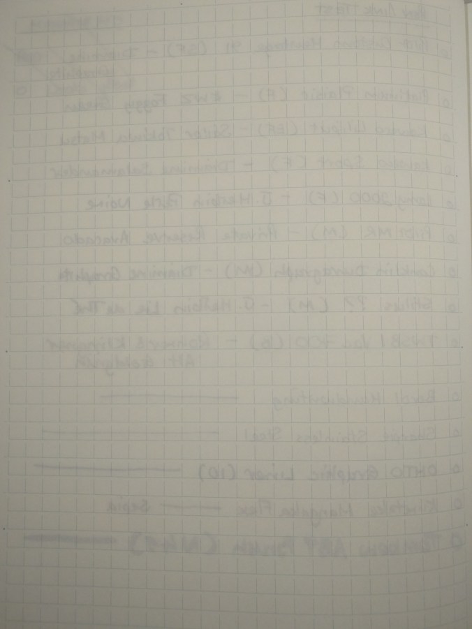 Midori MD show-through