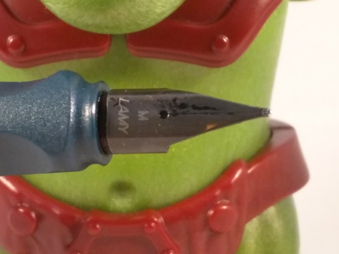 Black nib close-up