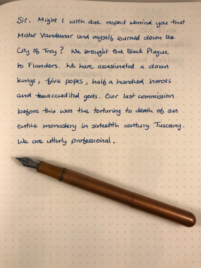 Sailor Sei-boku, Tomoe River, Kaweco Lilliputian, fine nib