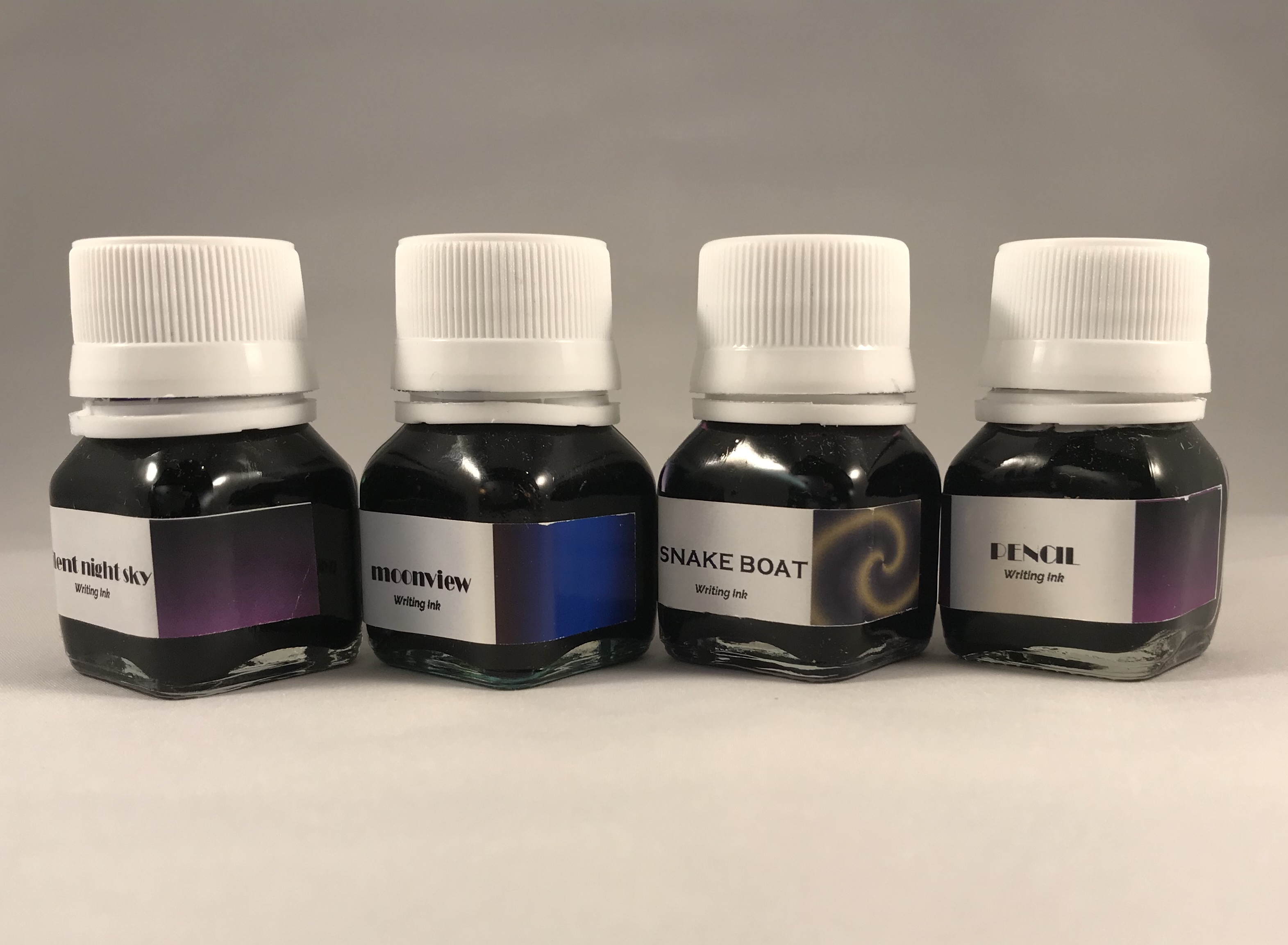 Silent Night Sky, Moonview, Snake Boat, Pencil