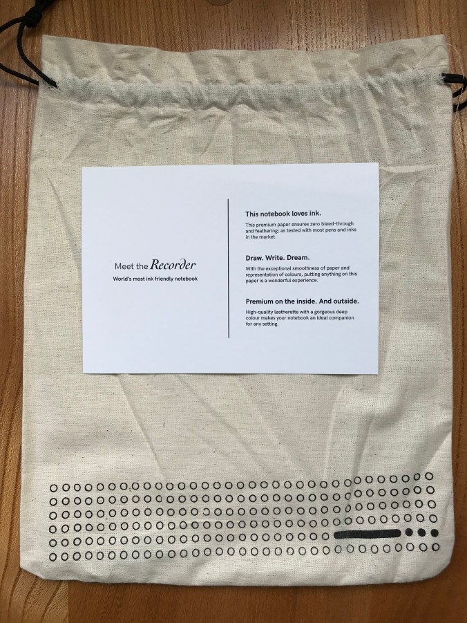 Endless notebook storage bag