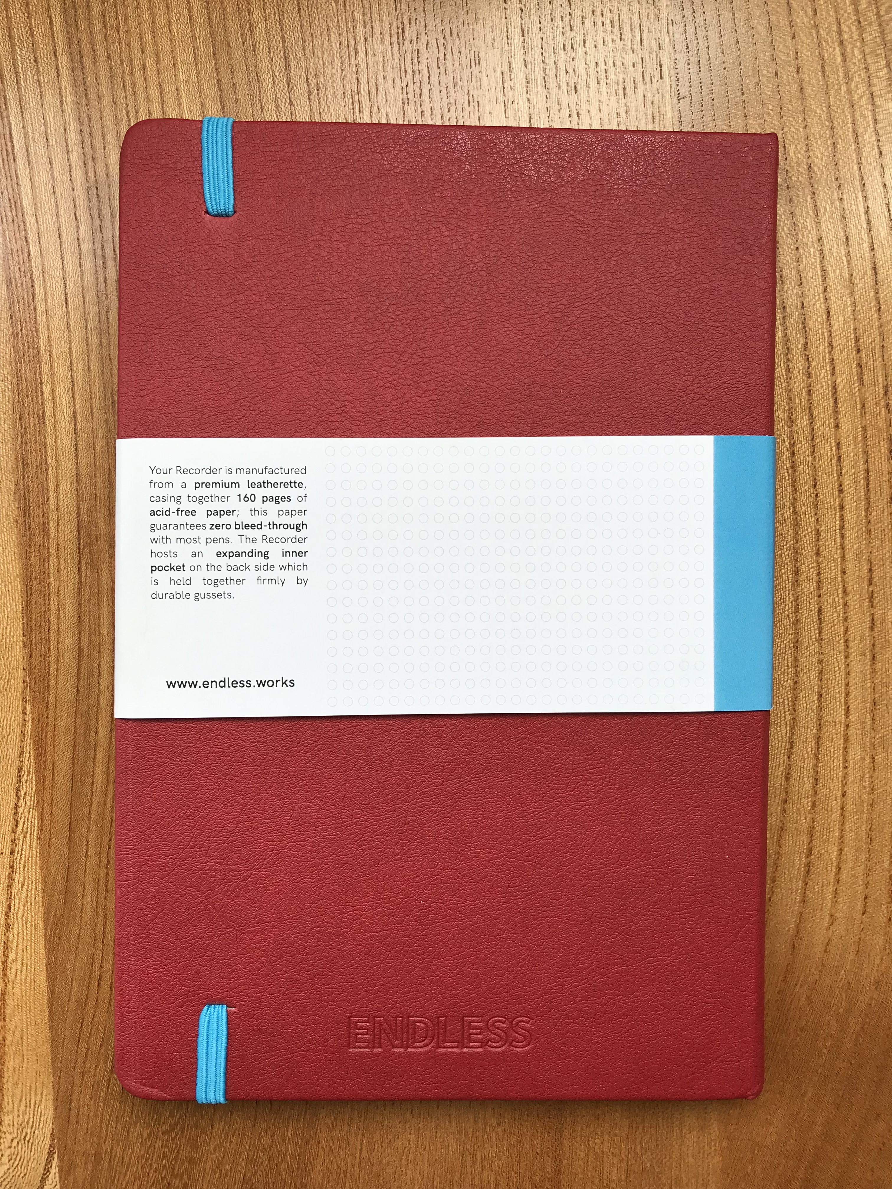 Endless Notebook rear cover