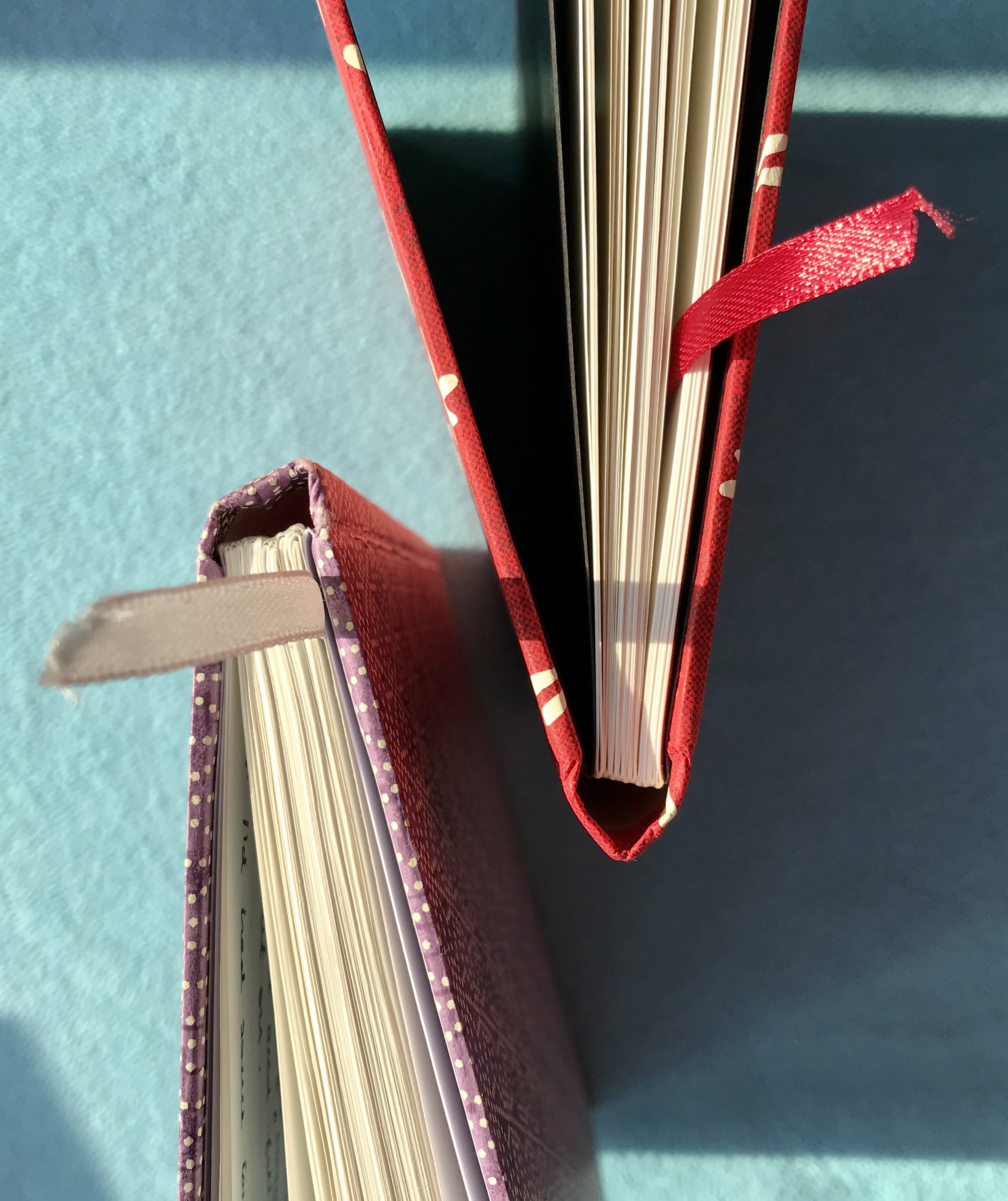 Detail of the notebook binding